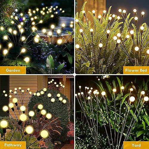 Lampes Solaires de Jardin – Éclairage Starburst Oscillant