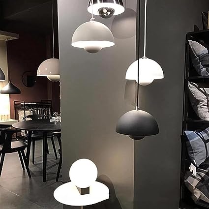Lampe à suspension Scandinavische Halfrond Metalen Kap 1-Lichtpunt Modern Design Eetkamer Woonkamer | Sansotis