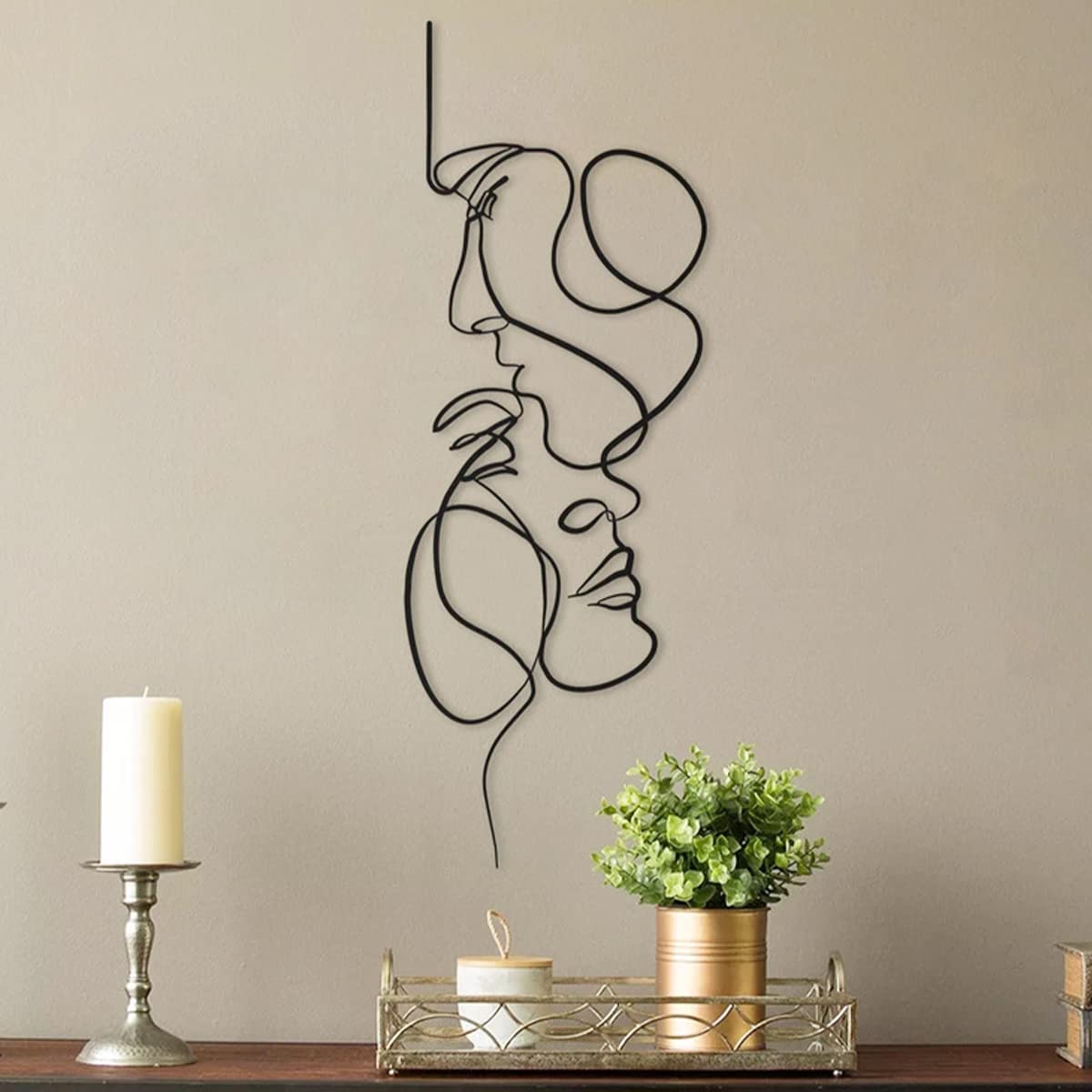 Décoration murale moderne en métal 3D pour votre maison