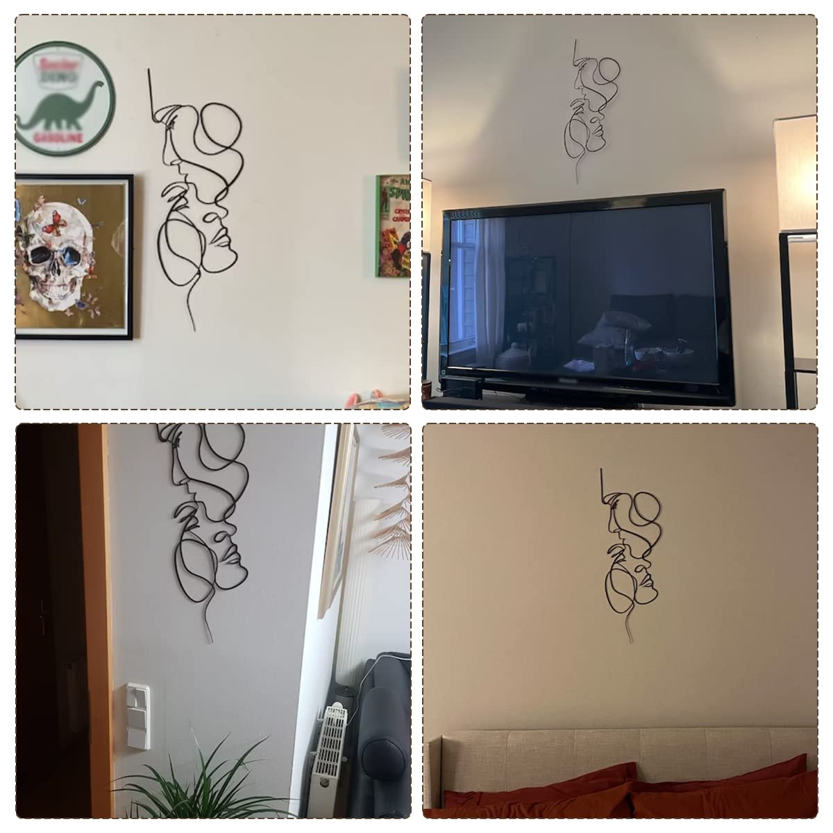 Décoration murale moderne en métal 3D pour votre maison