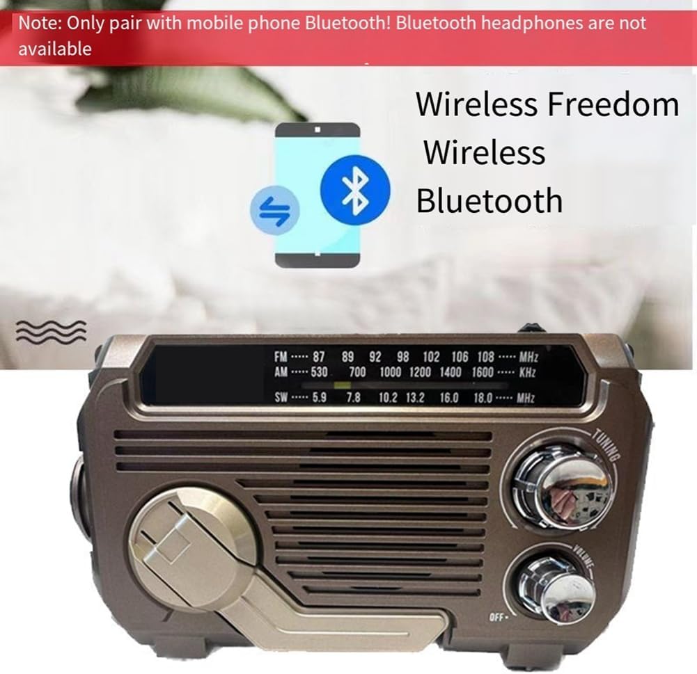 Radio d'urgence avec dynamo et panneau solaire pour une communication et un éclairage fiables