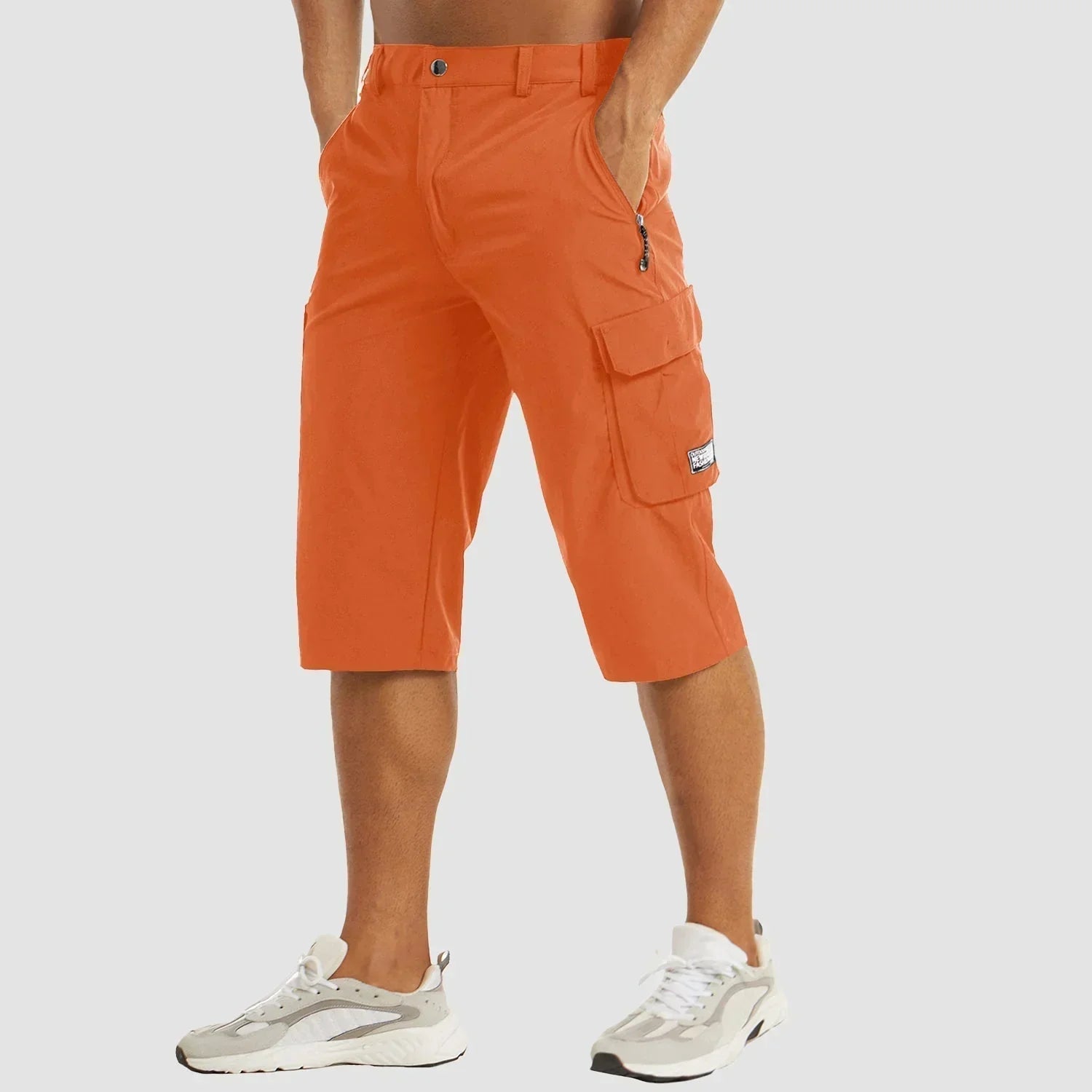 Shorts cargos pour hommes fonctionnels en tissu respirant et poches pratiques