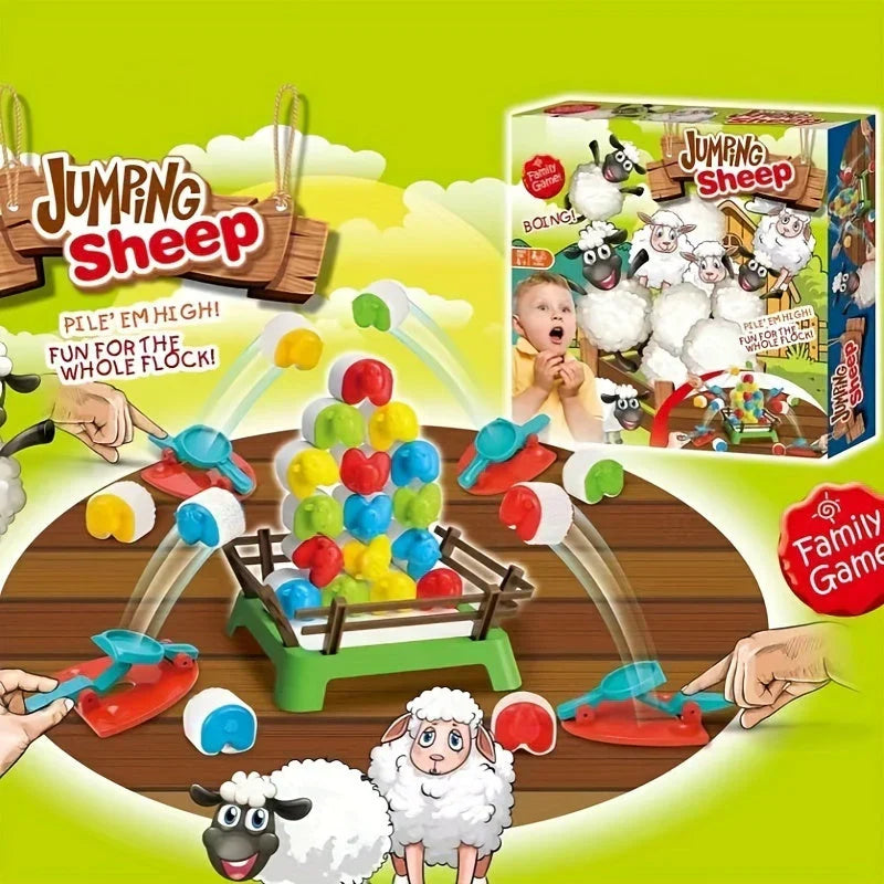 Jeu de société avec mouton sauteur