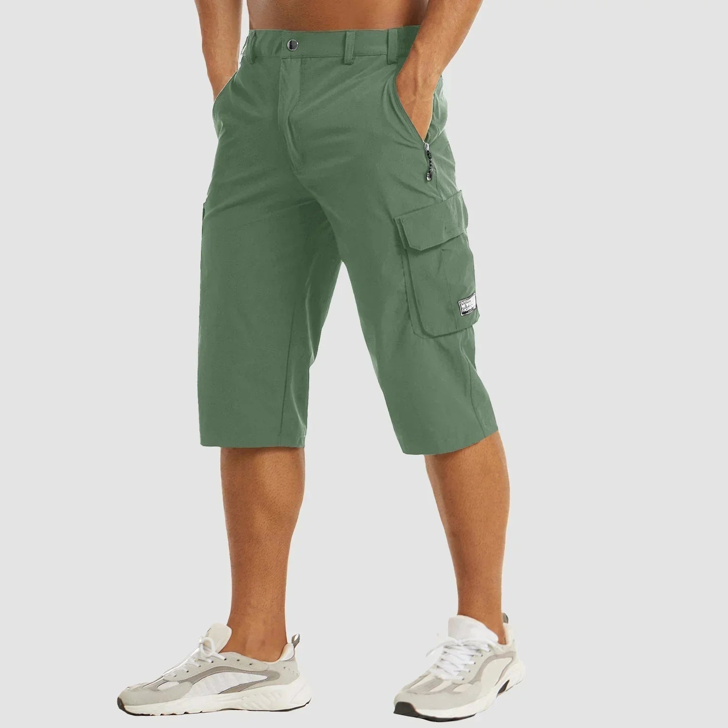 Shorts cargos pour hommes fonctionnels en tissu respirant et poches pratiques