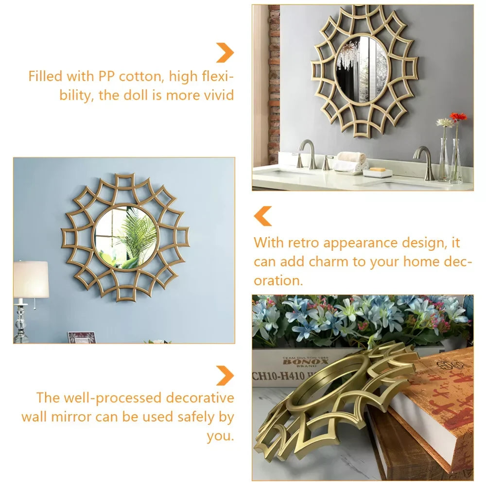 Scanto | Décoration murale luxueuse avec miroir irrégulier pour intérieurs modernes