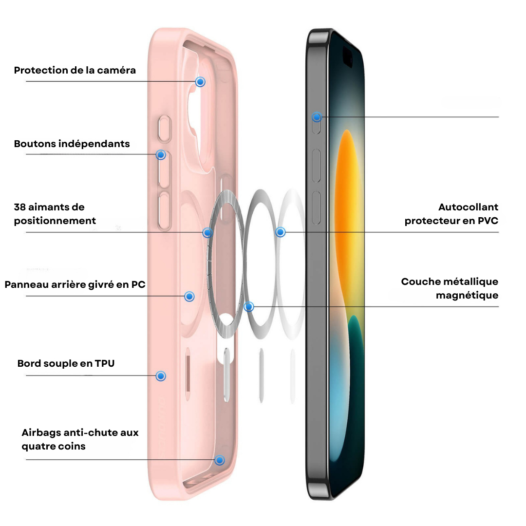 Coque Premium iPhone 17 MagSafe – Protection Fine & Robuste