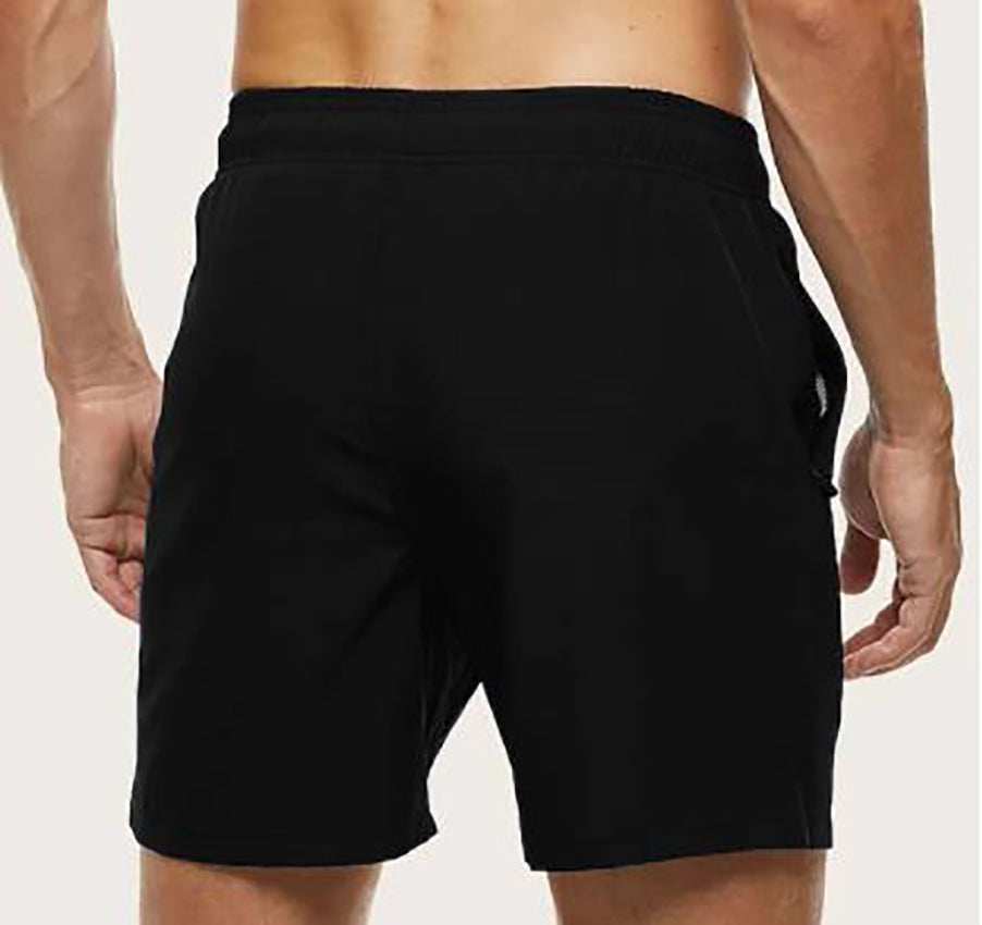 Shorts de bain pour homme en tissu à séchage rapide à taille élastiquée