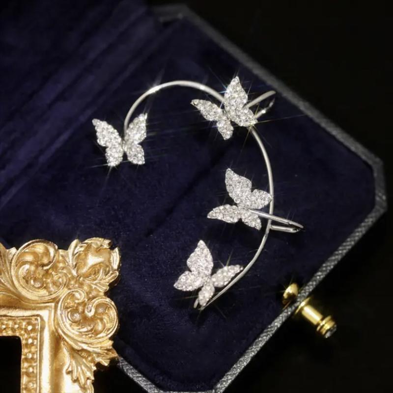 Boucles d'oreilles en zircon brillant