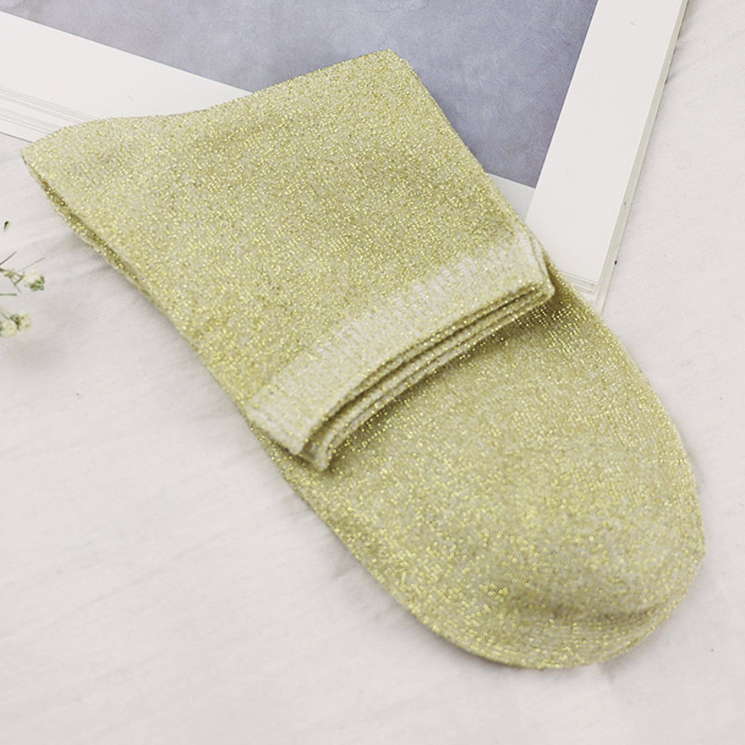 Chaussettes à Paillettes – Élégance, Confort et Style Japonais pour un Été Lumineux