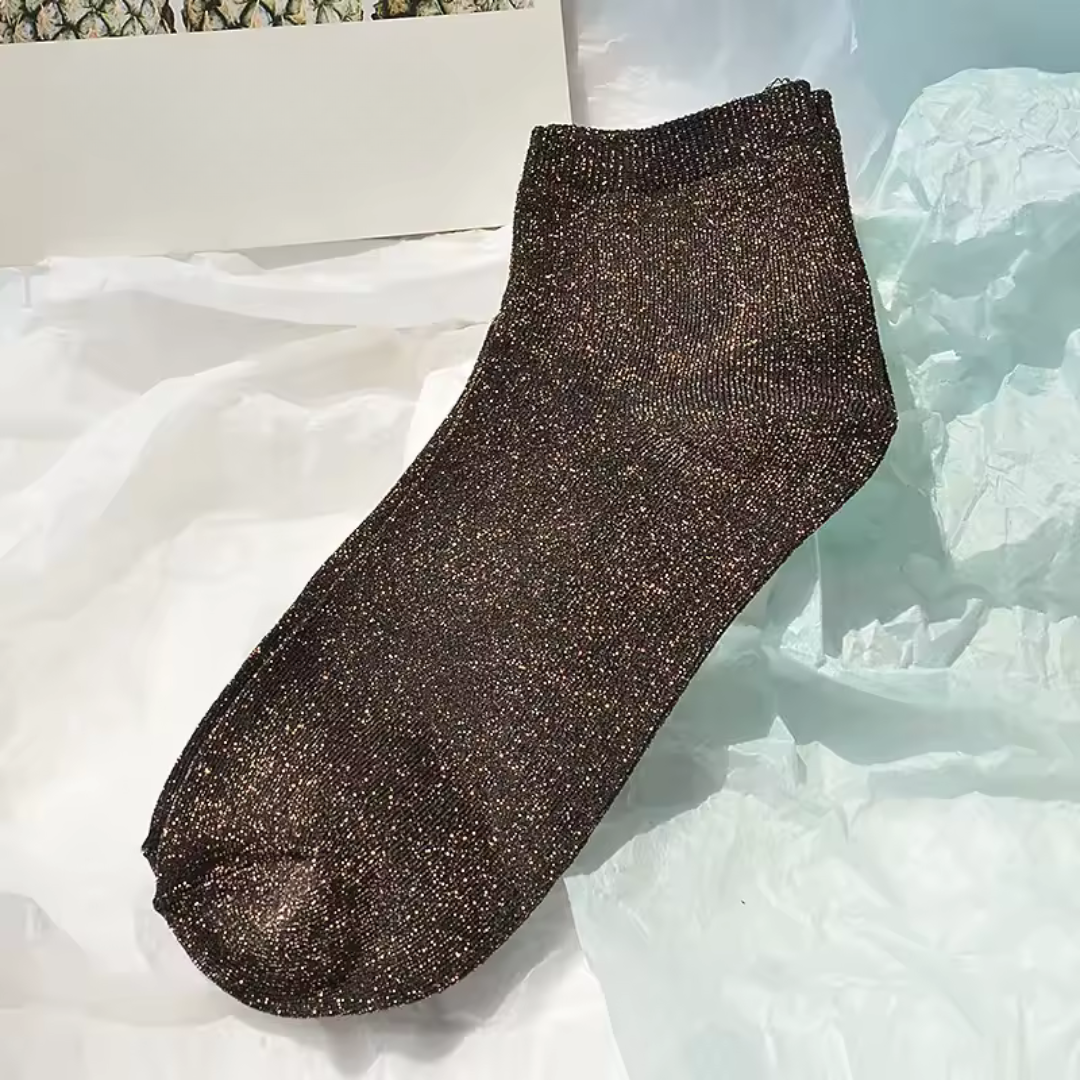 Chaussettes à Paillettes – Élégance, Confort et Style Japonais pour un Été Lumineux