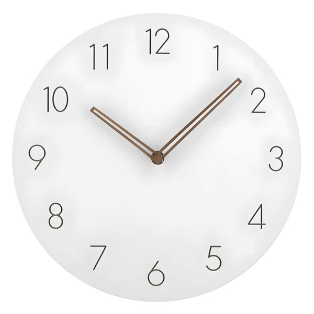 Große Holz-Wanduhr – Design minimaliste avec mécanisme indépendant
