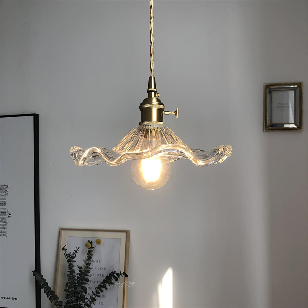Lampe à suspension en verre Bloem LED Design Pendellamp Wit Woonkamer Slaapkamer Eetkamer Sfeerverlichting | Sansotis