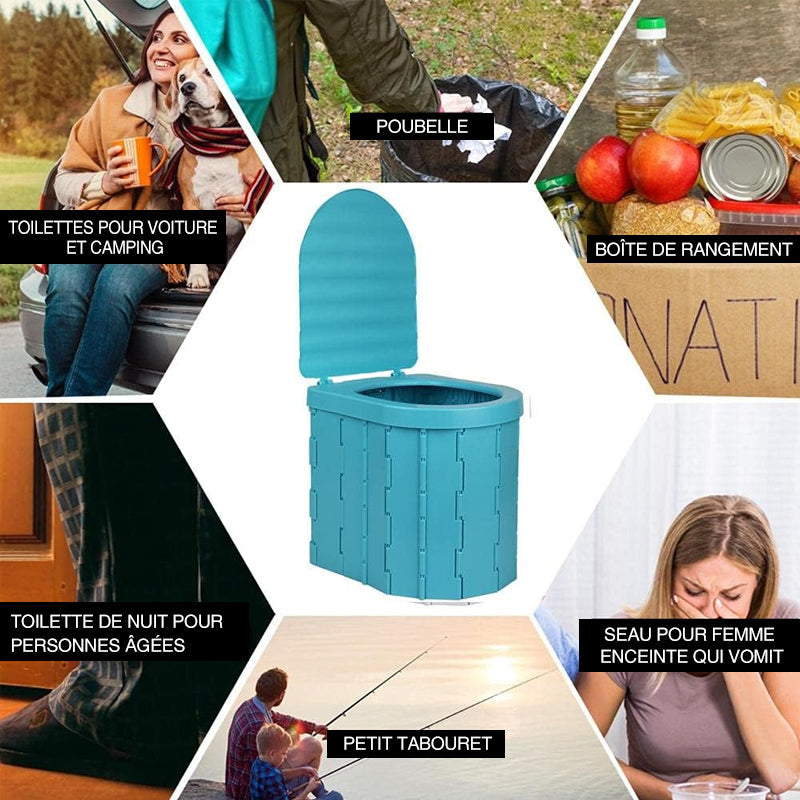 Toilette portable pour le camping | Solution hygiénique pour l'extérieur