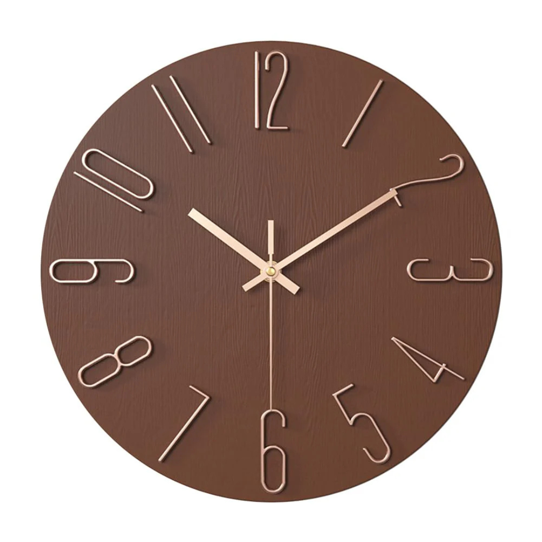 Horloge murale Noble – Horloge moderne et silencieuse pour le salon