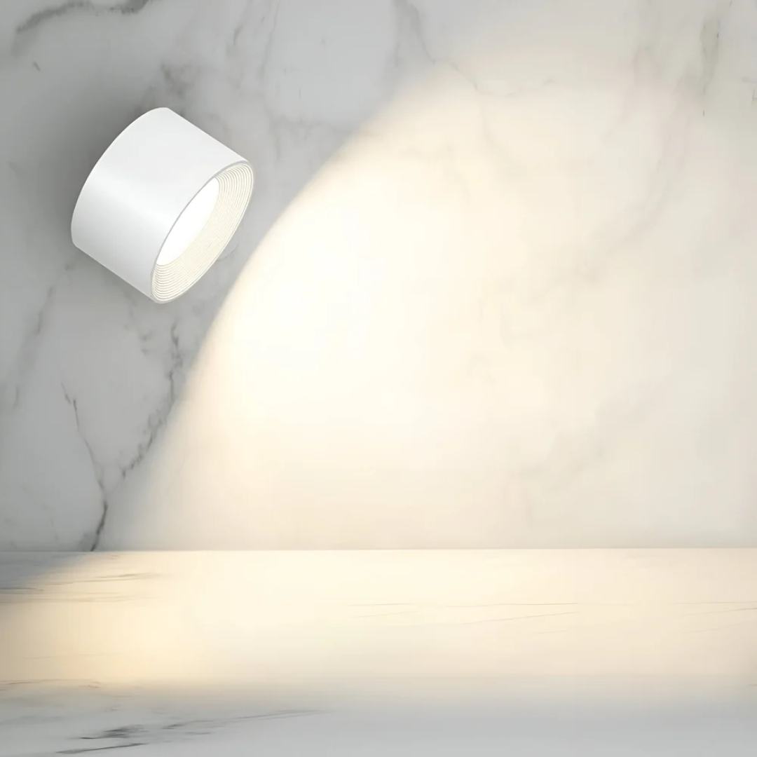 Applique murale LED moderne à 1 lumière, grain de bois
