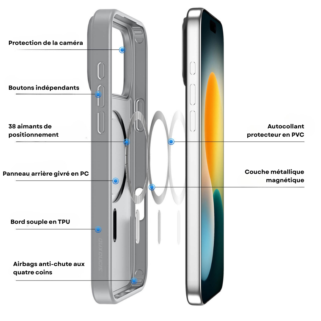 Coque Premium iPhone 17 MagSafe – Protection Fine & Robuste