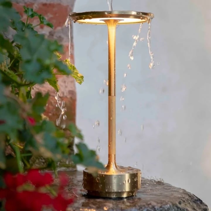 Lampe de table sans fil – Lampe de bureau étanche à intensité variable et rechargeable
