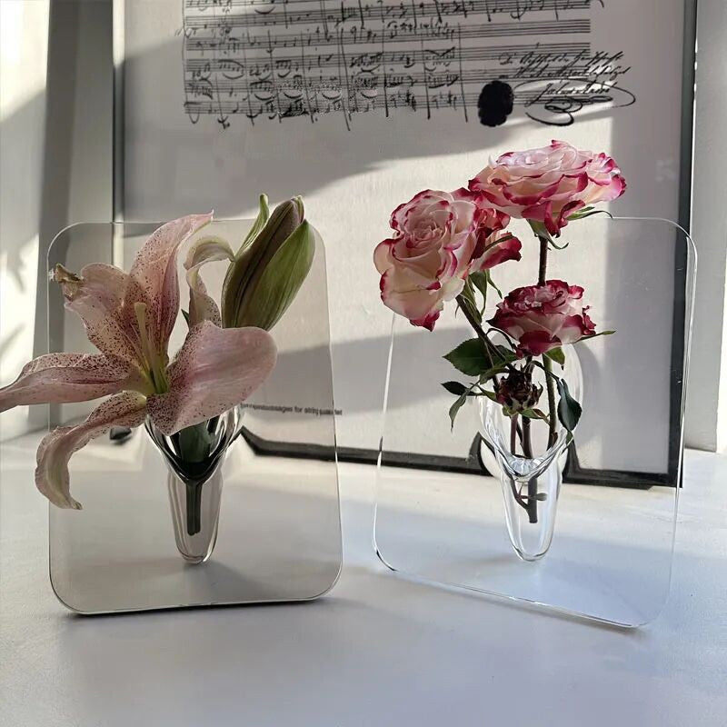 Vase avec cadre photo de bureau