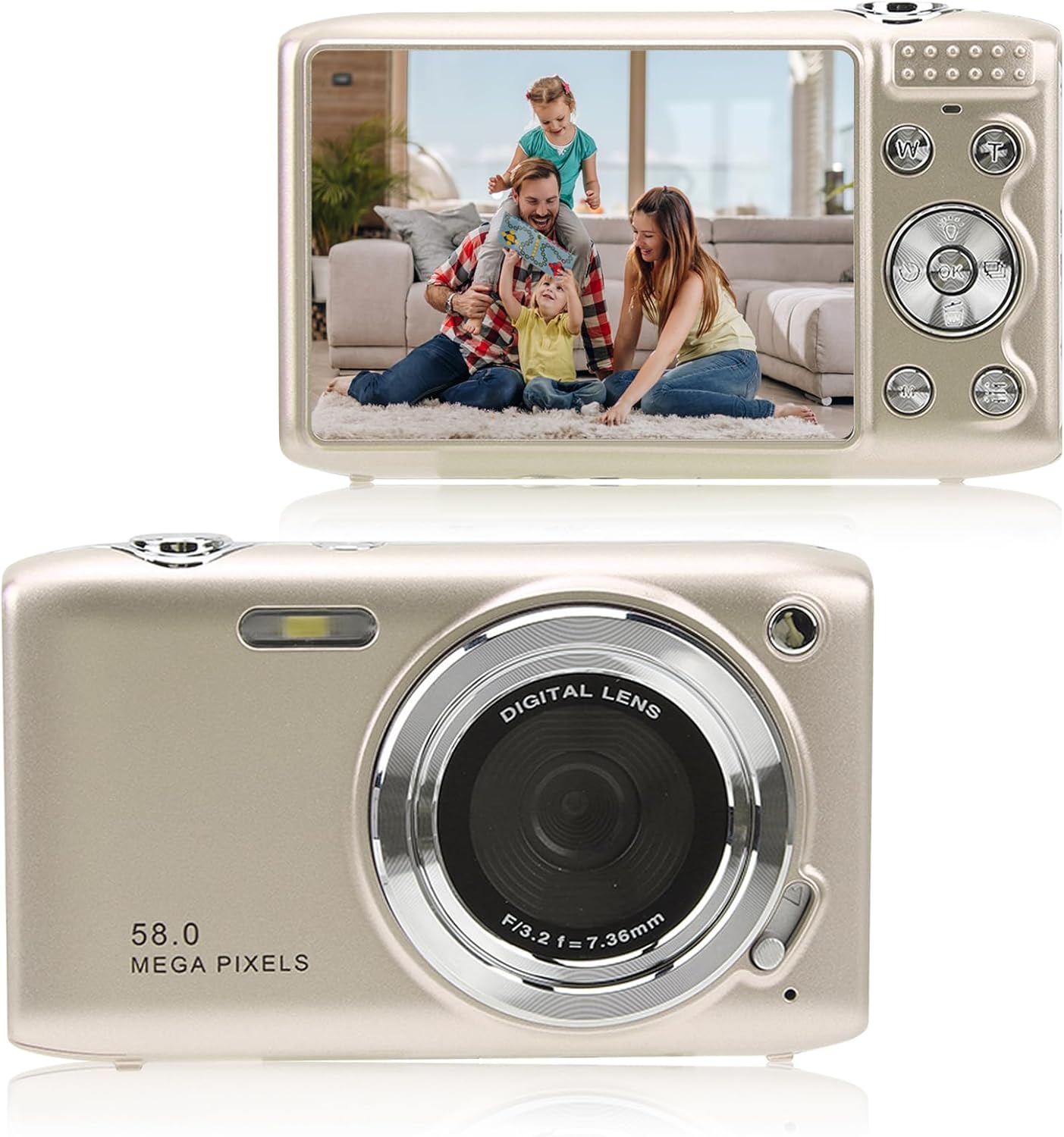 Appareil photo numérique 4K compact avec 58MP et zoom 16x – SnapView