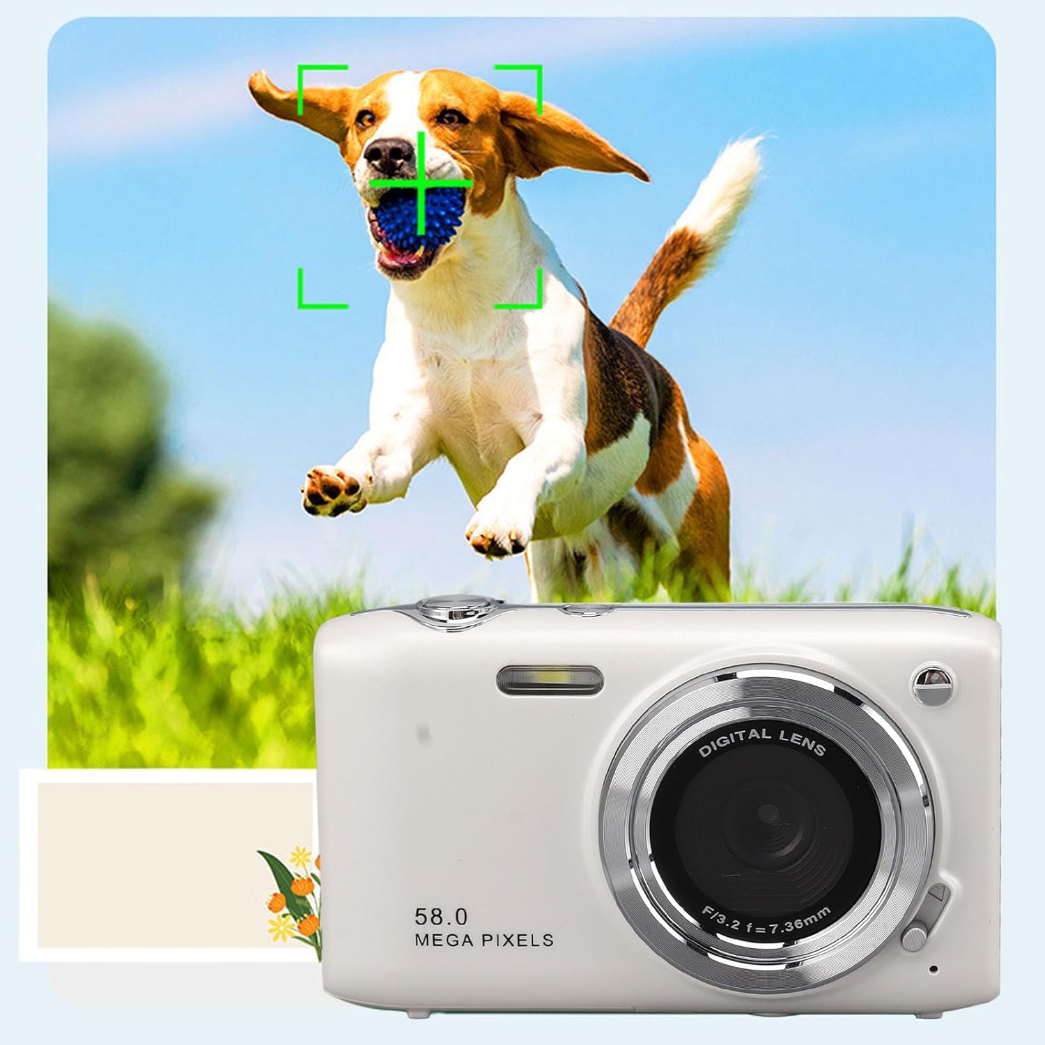 Appareil photo numérique 4K compact avec 58MP et zoom 16x – SnapView