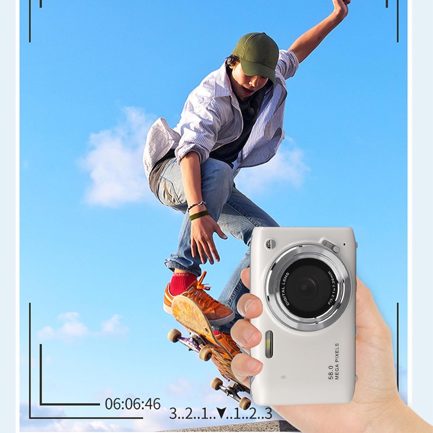 Appareil photo numérique 4K compact avec 58MP et zoom 16x – SnapView