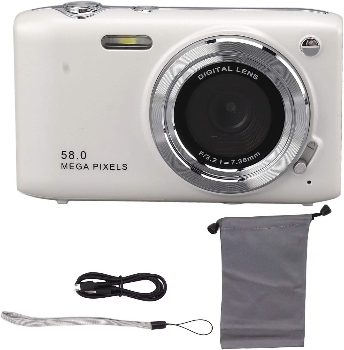 Appareil photo numérique 4K compact avec 58MP et zoom 16x – SnapView