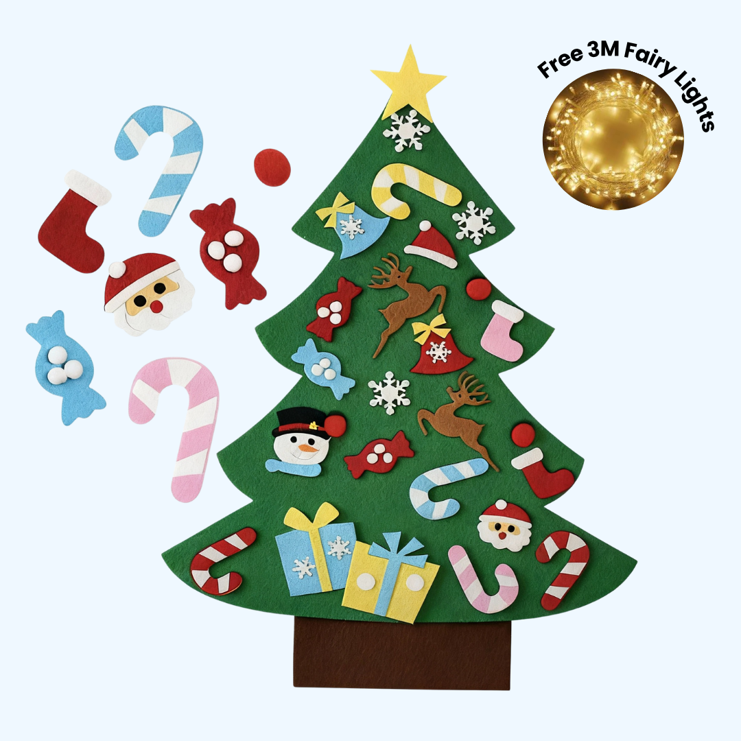 TibaToes™ Christmas Tree Play Set – Sapin de Noël Montessori pour Tout-Petits