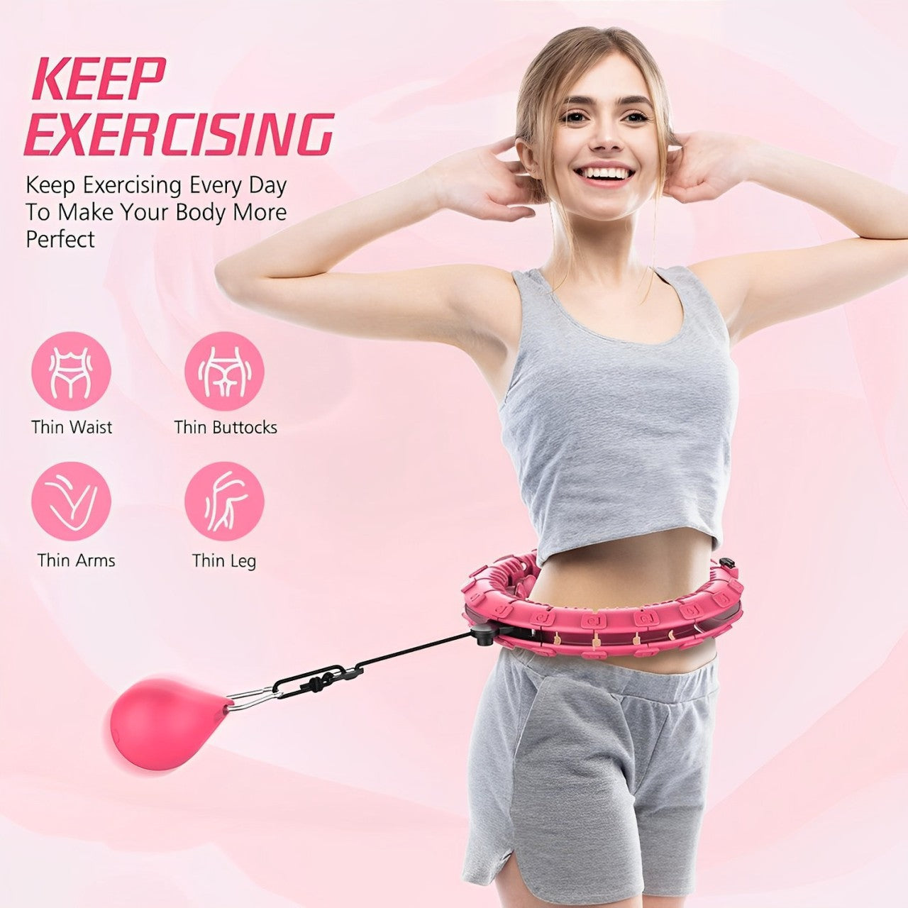 Hula Hoop pour Brûler les Graisses & Renforcer la Sangle Abdominale