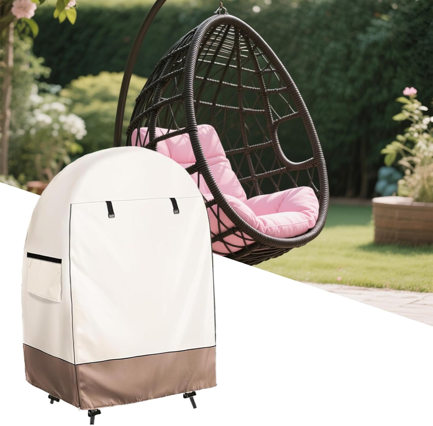 Housse de chaise oeuf imperméable avec double fermeture éclair – Solara