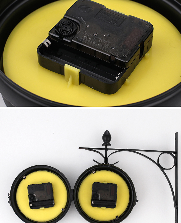 Horloge murale vintage double face - une montre élégante pour votre maison