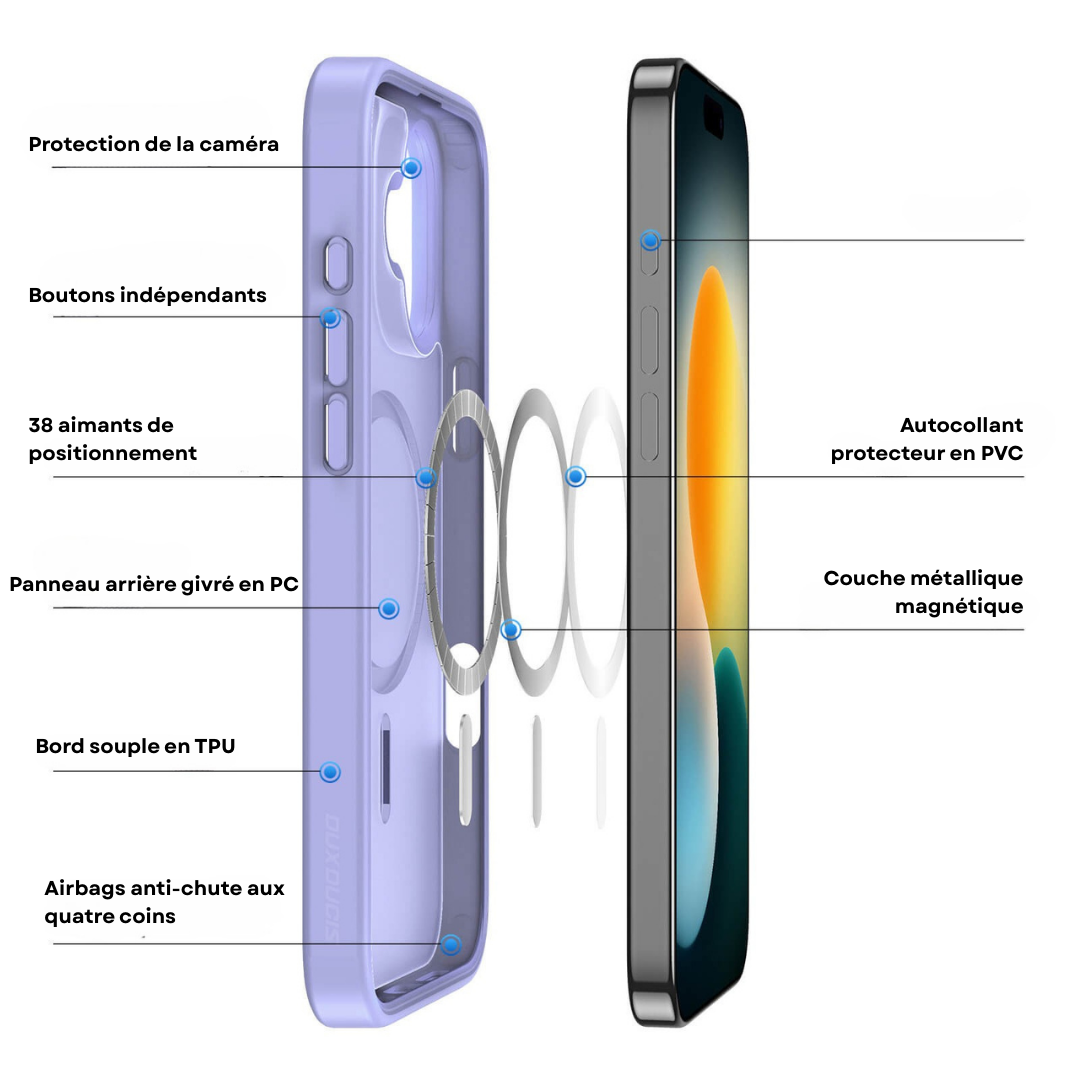 Coque Premium iPhone 17 MagSafe – Protection Fine & Robuste