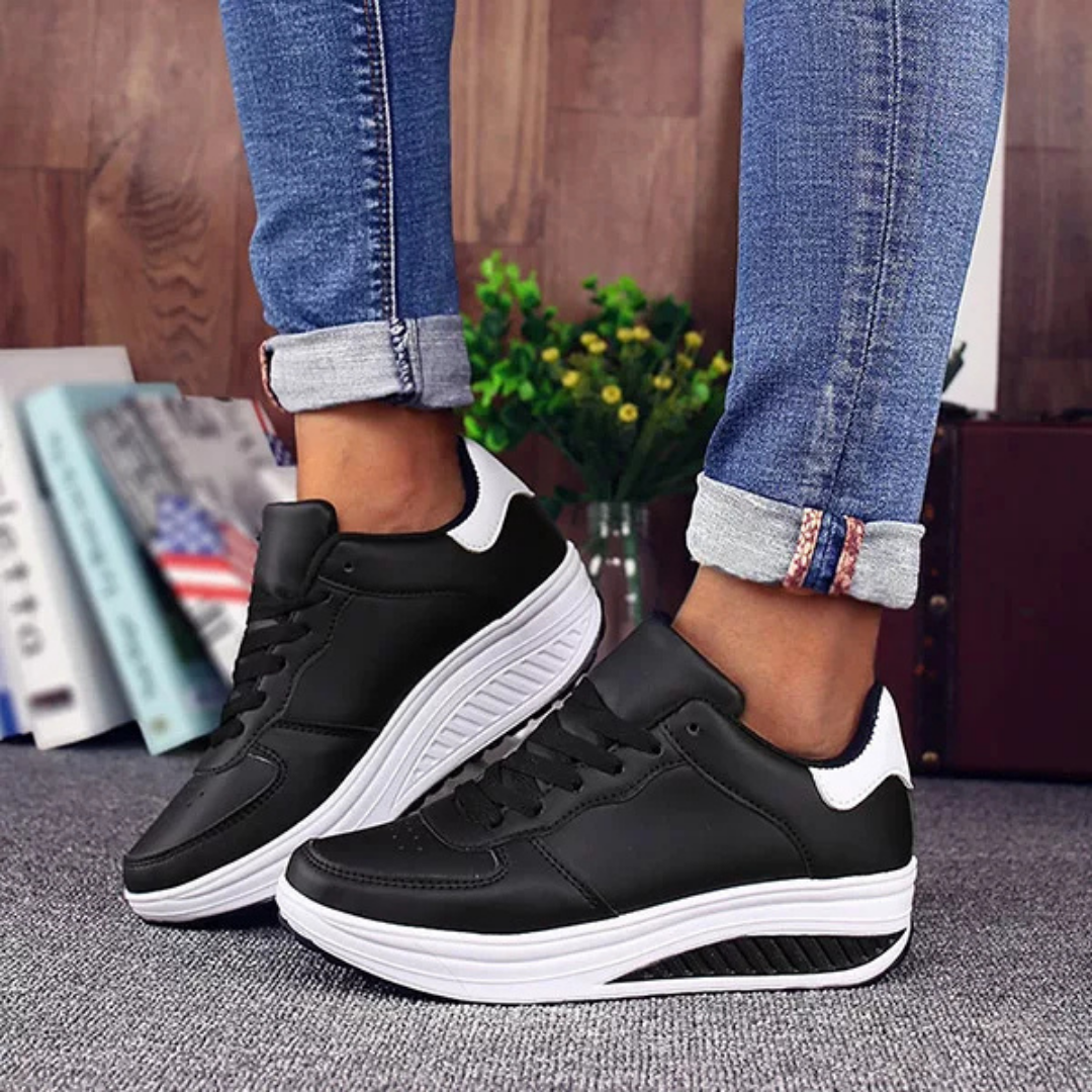 Narsago Chaussures de Sport Compensées pour Femmes | Confort Orthopédique, Marche Souple