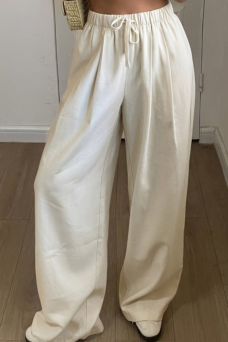 CAVENZA – Pantalon ample en lin pour les loisirs