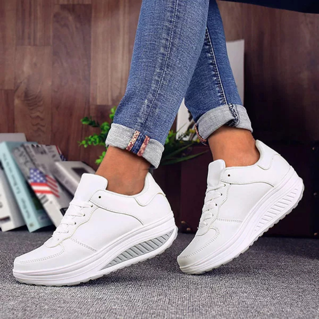 Narsago Chaussures de Sport Compensées pour Femmes | Confort Orthopédique, Marche Souple