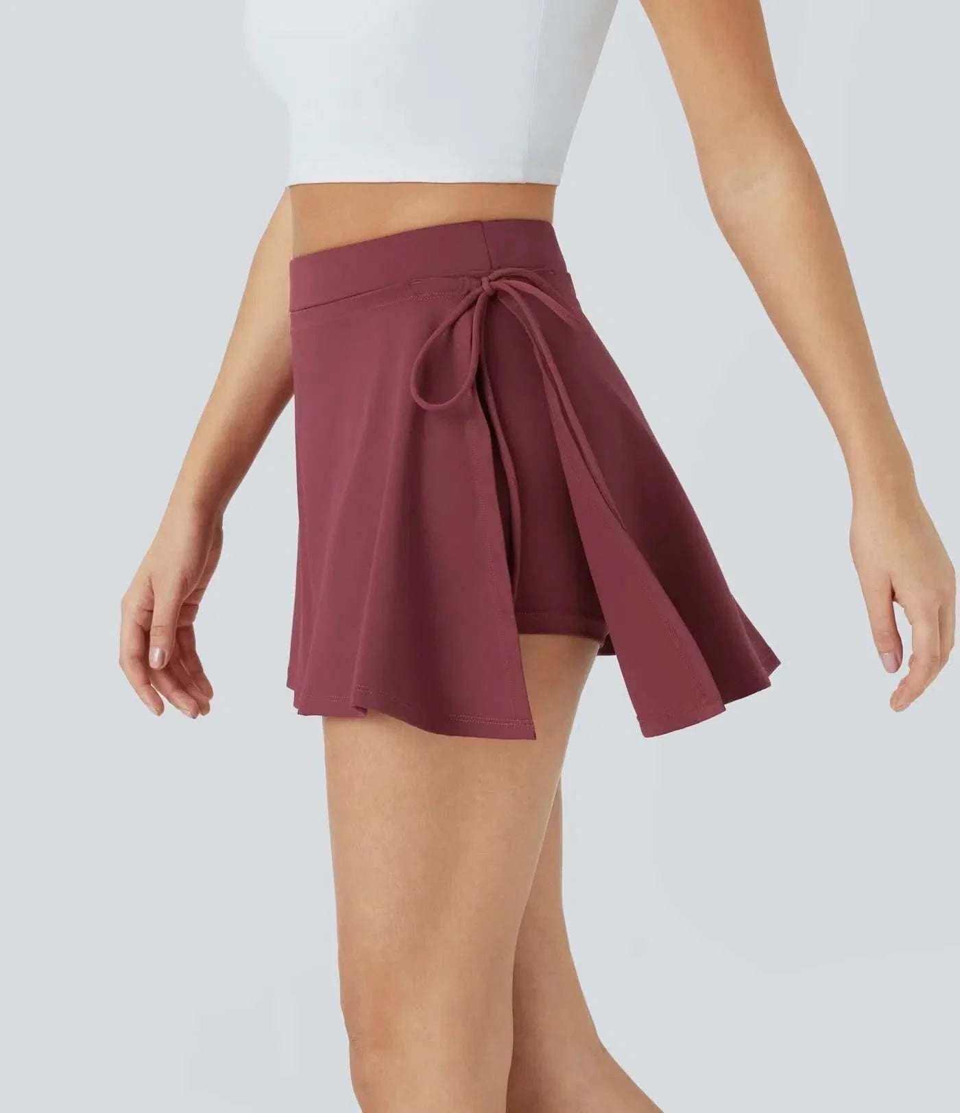 Minijupe 2-en-1 rafraîchissante pour femmes avec poches