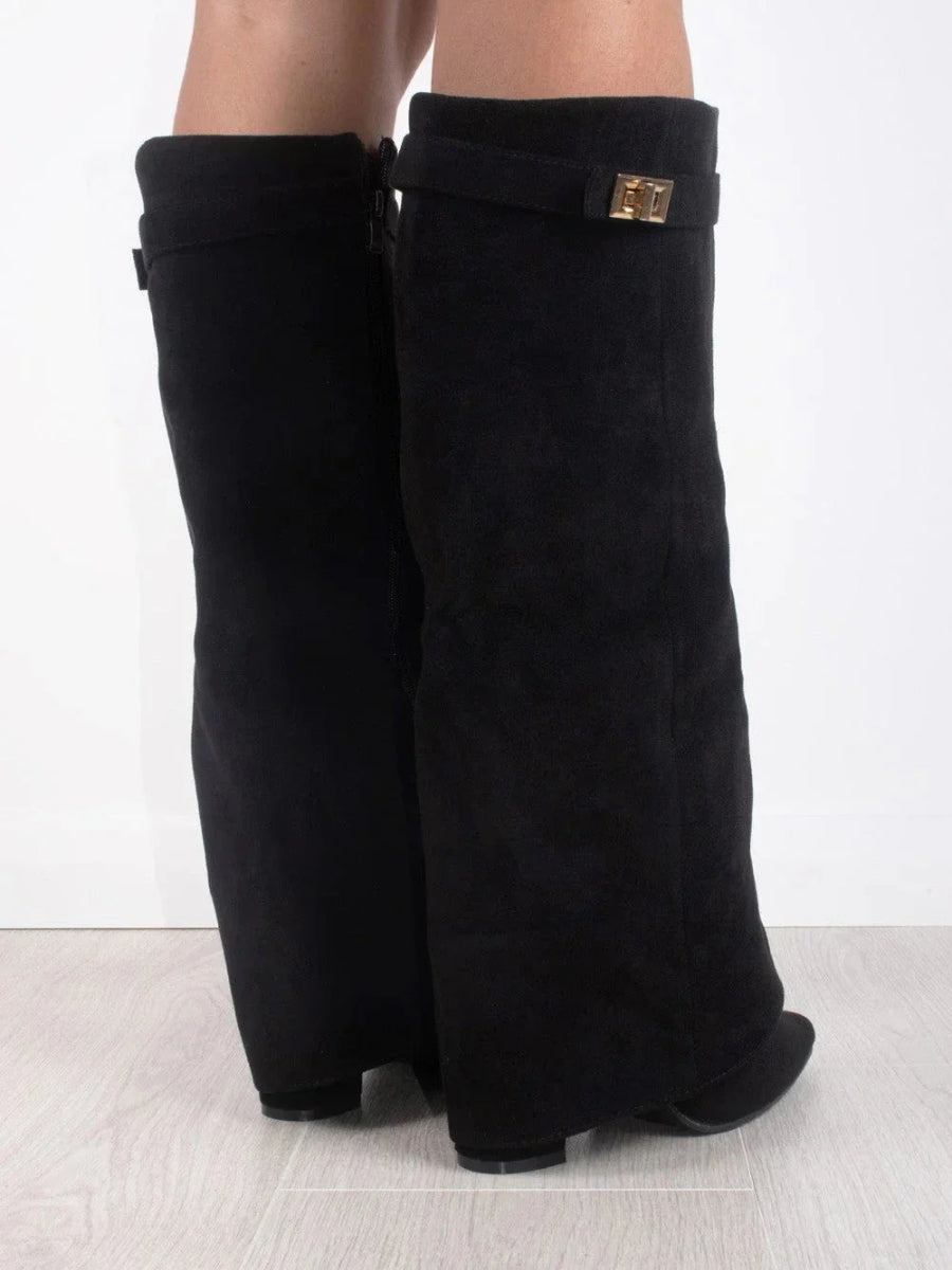 Cuissardes de luxe en daim pour femmes – Confort et classe