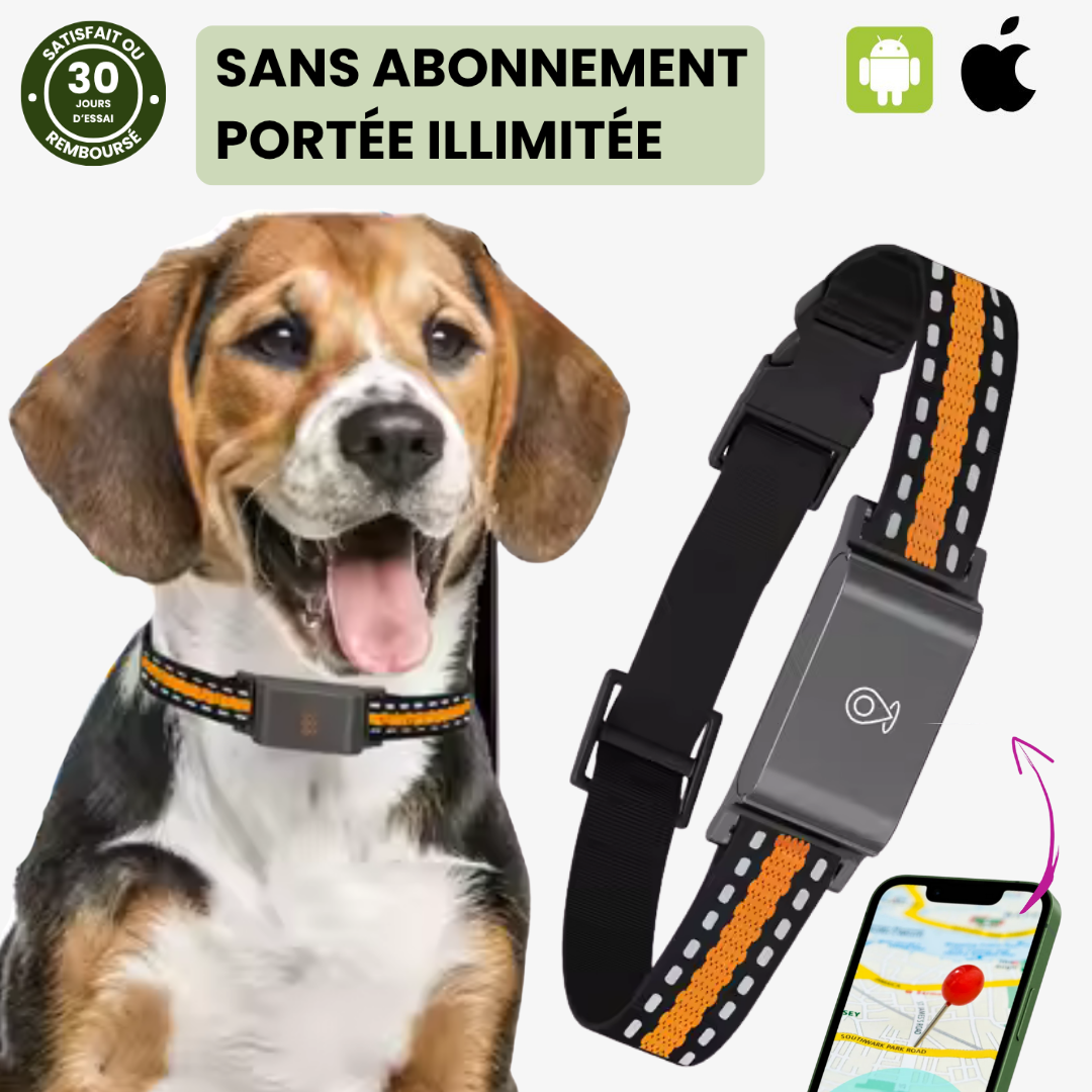 Narsago™ Collier GPS Chien – Suivi Haute Précision et Portée Illimitée