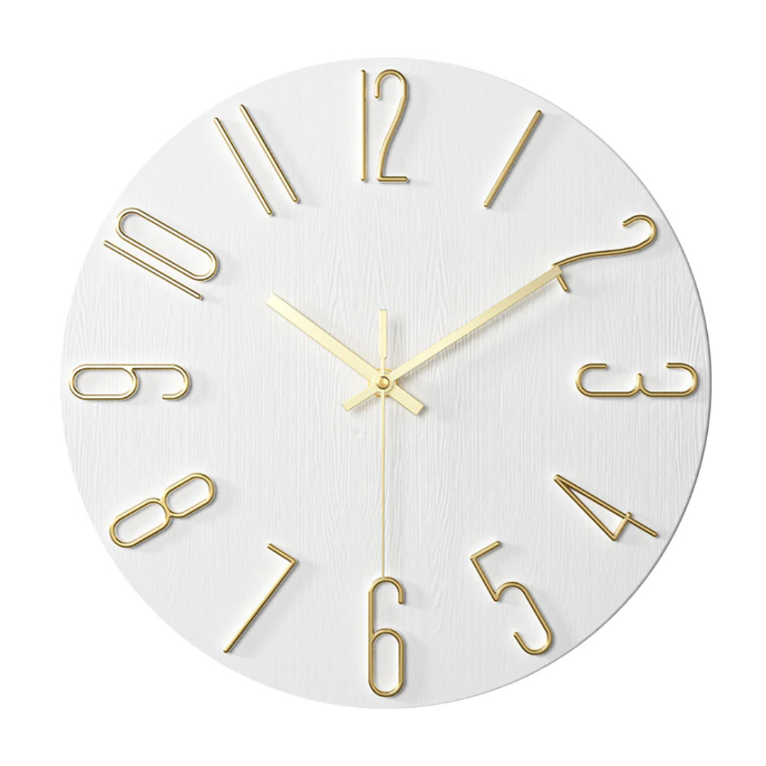 Horloge murale Noble – Horloge moderne et silencieuse pour le salon