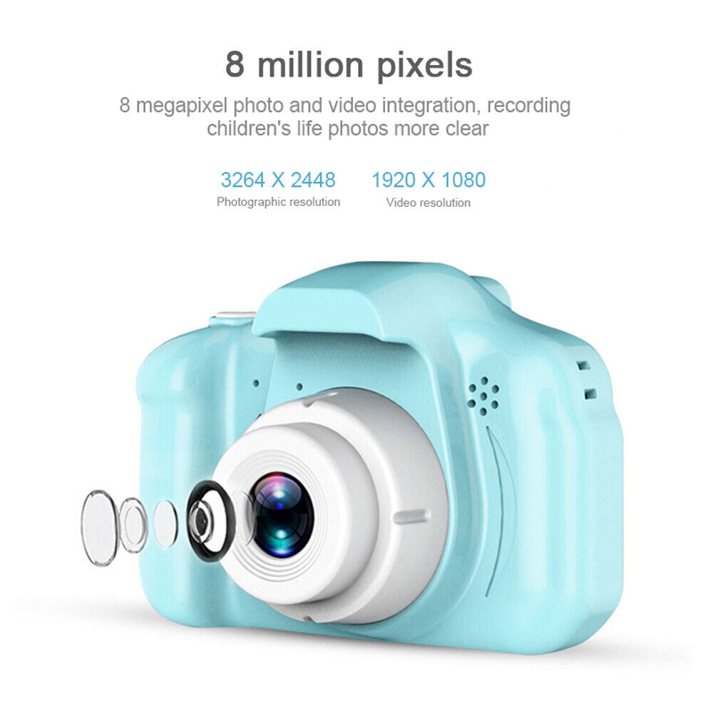 Appareil photo numérique compact pour enfants, rétro, capteur 13 mégapixels, vidéo Full HD 1920×1080, écran LCD IPS 2,0 pouces
