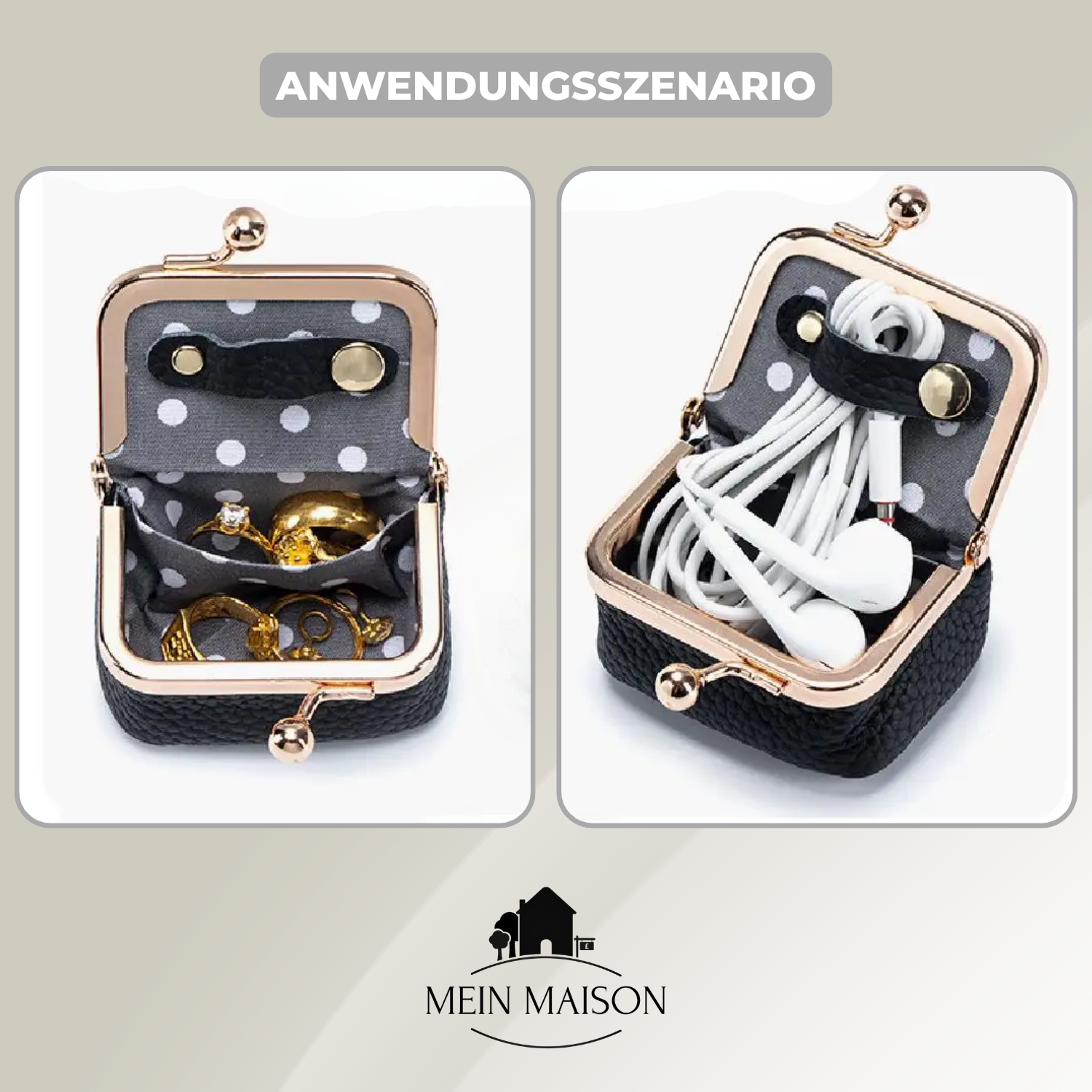 Mini boîte à bijoux de voyage - vos bijoux toujours élégants en déplacement