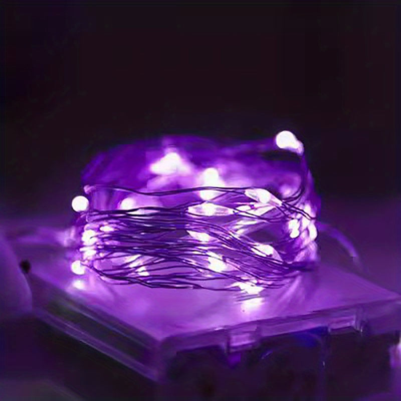 Guirlande lumineuse à piles en fil de cuivre