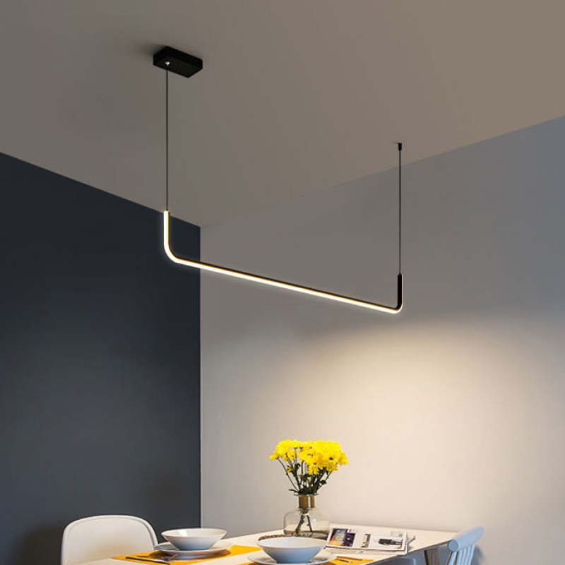 Suspension LED moderne Elara en métal et silicone