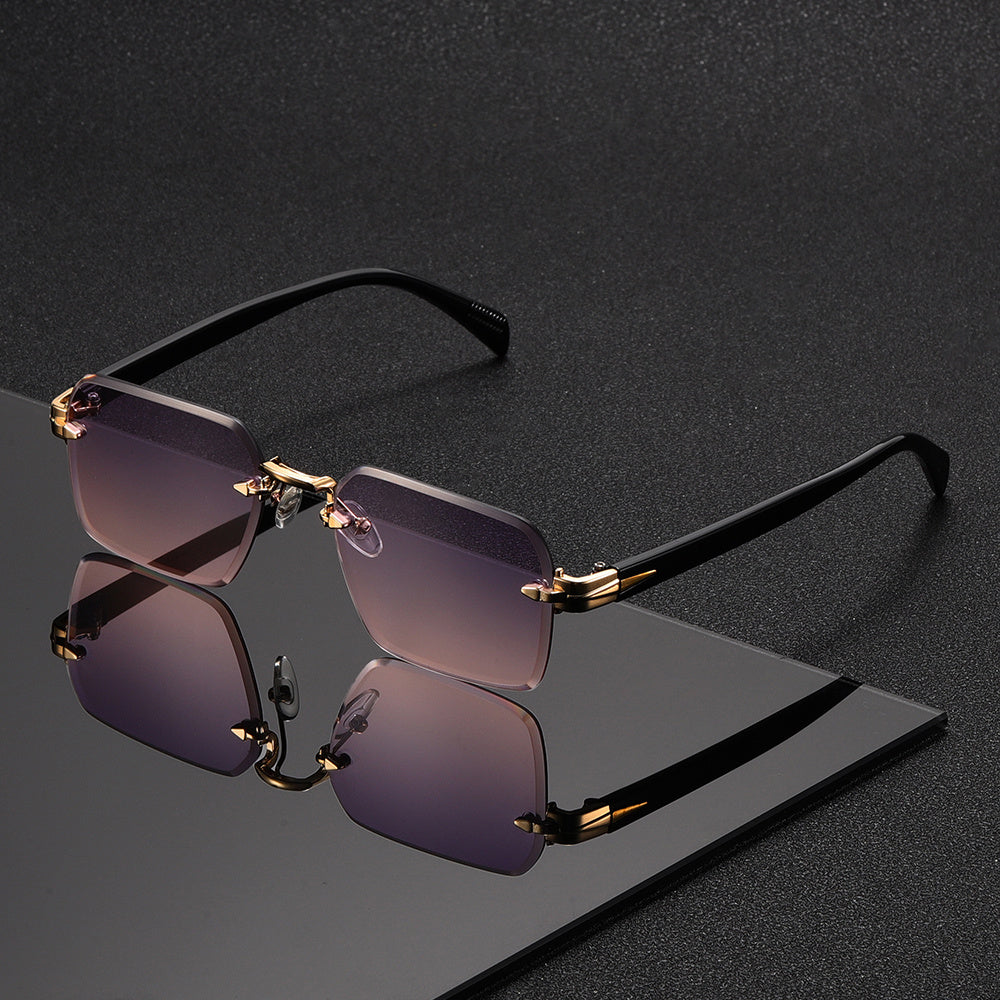 Lunettes Carrées Sans Monture pour Homme – Élégance et Confort Réunis