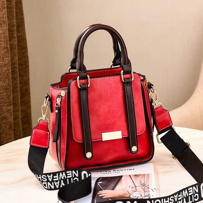 Sac bandoulière en cuir PU – style vintage