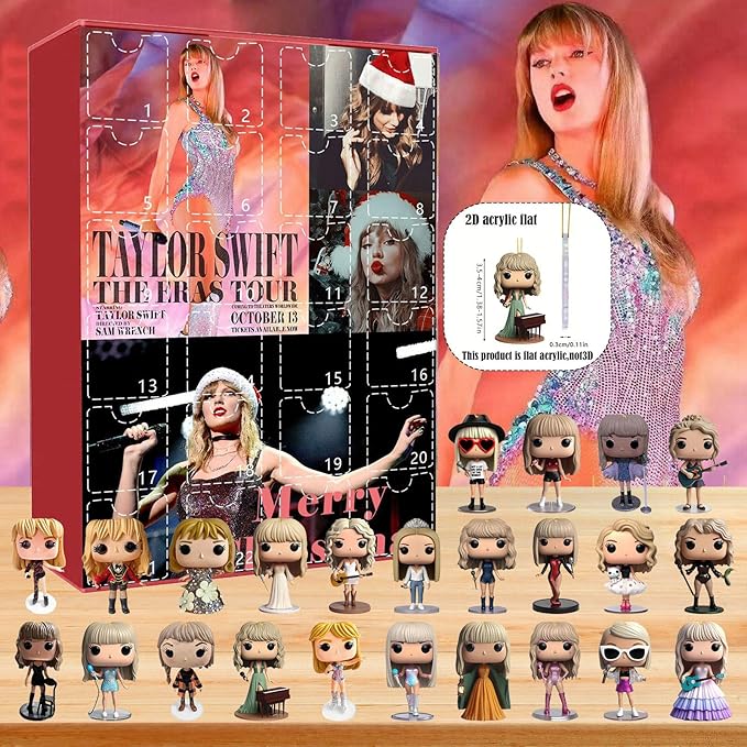 Calendrier de l'Avent pour bracelets inspirés de Taylor Swift, cadeau 24 jours 2025 – Surprise de vacances parfaite!