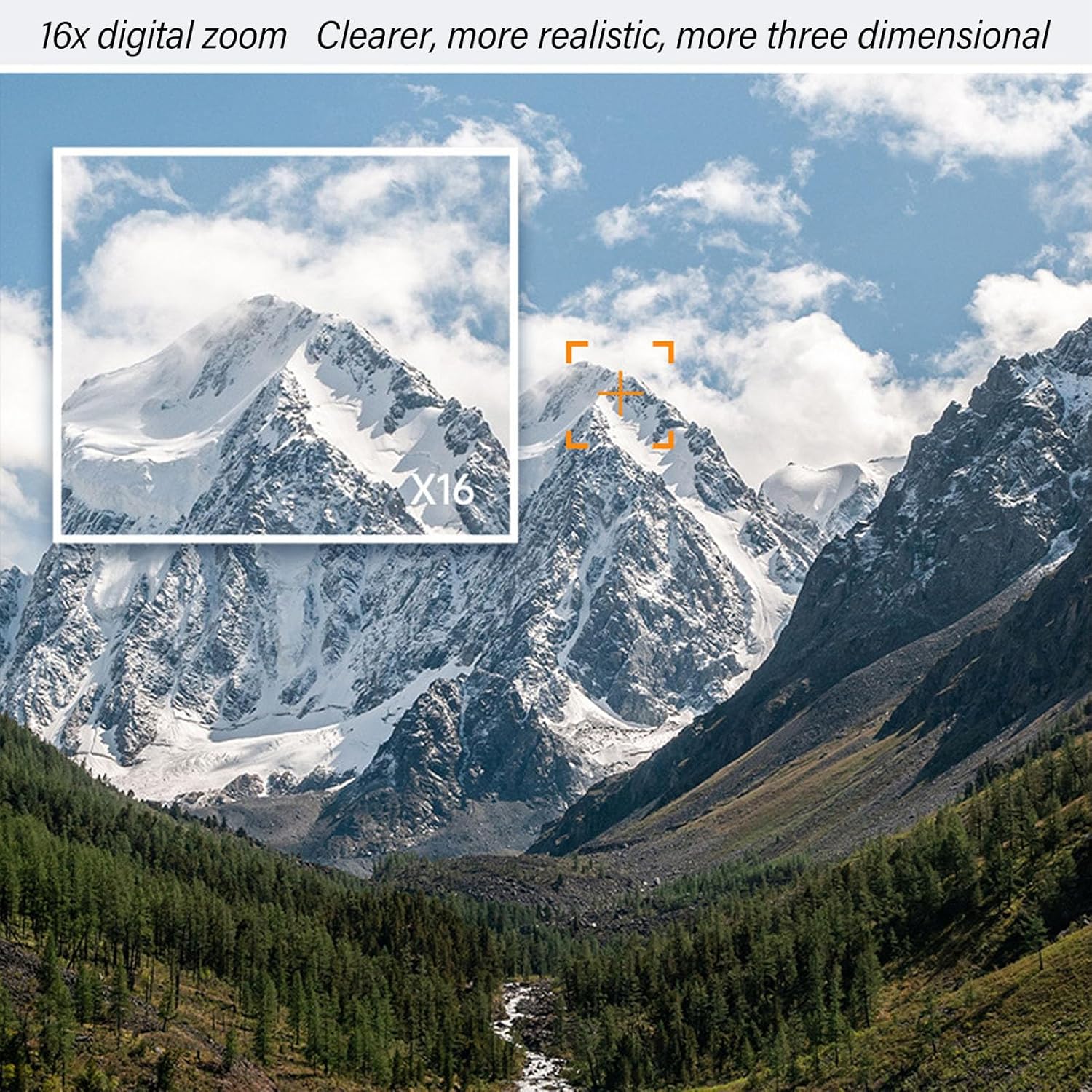 Appareil photo numérique 4K compact avec 58MP et zoom 16x – SnapView