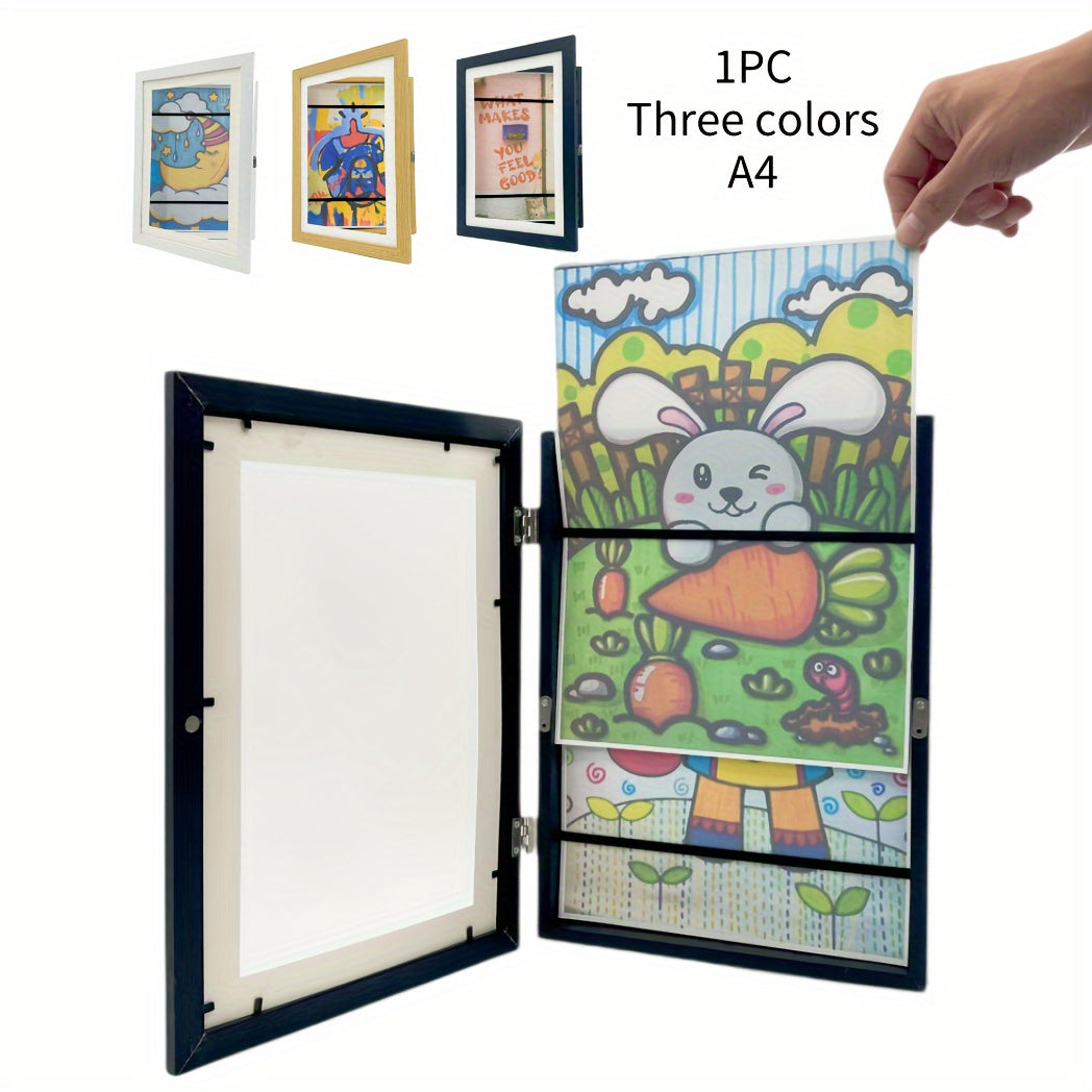 KidArtFrame – Cadre photo pour enfants de dessin animé avec cadre en bois