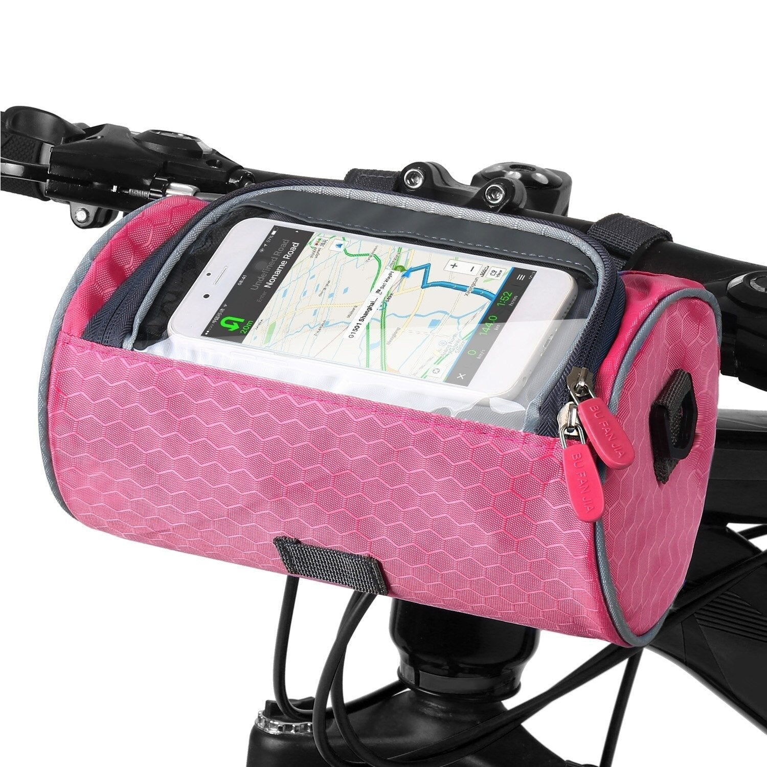 Sac de guidon pratique pour vélo avec porte-smartphone et matériau résistant à l'eau