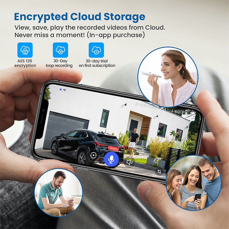 Sakerplus | Caméra de Surveillance Sans Fil 1080P