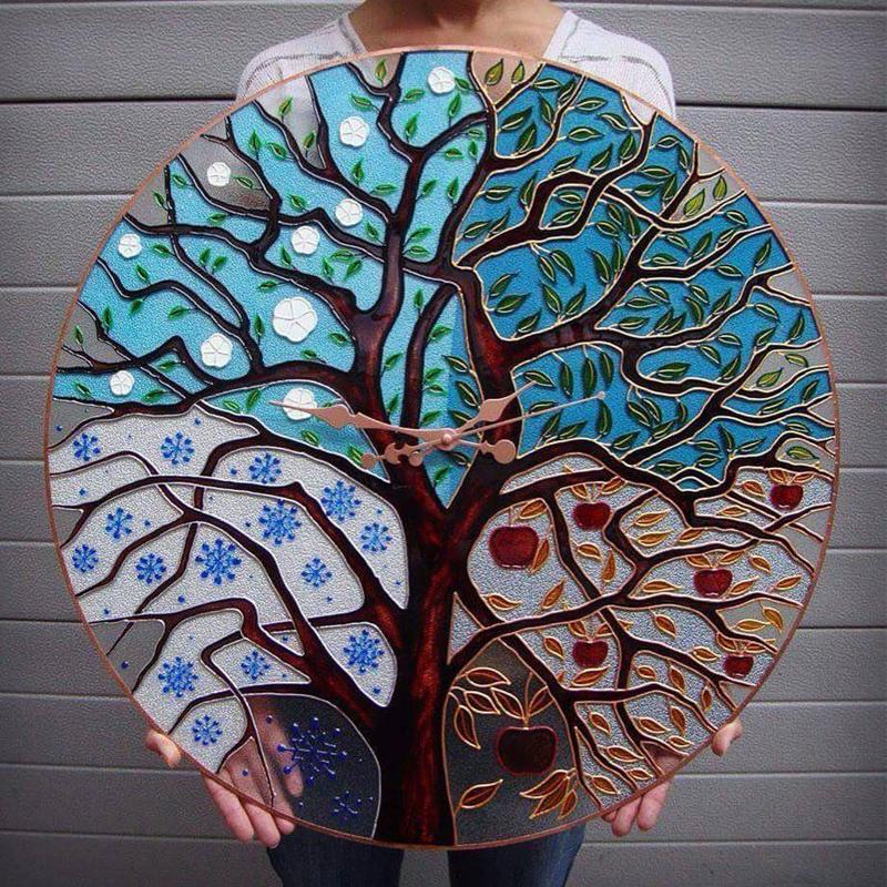 Horloge murale arbre de vie